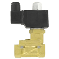 Dwyer Brass Solenoid Valve, 2-Way Guided NO, Series SSV-B